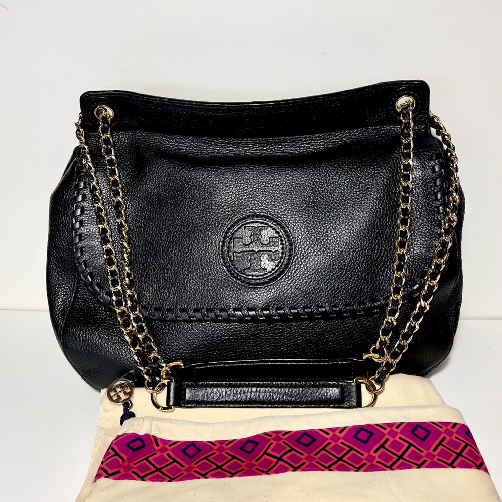 Tory Burch black leather shoulder/crossbody bag